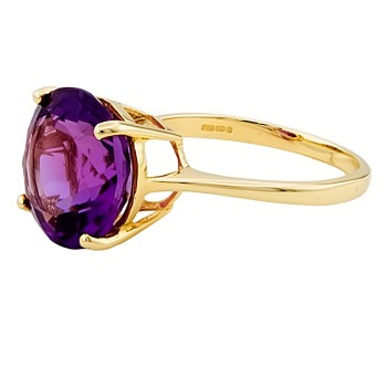 9ct gold Amethyst Ring size M